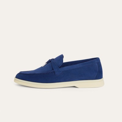 Loro Piana Summer Charms Walk Loafer FAE5444-W13O Blue Fluorite Women's Comfort Flats | Luxury Designer Loafers