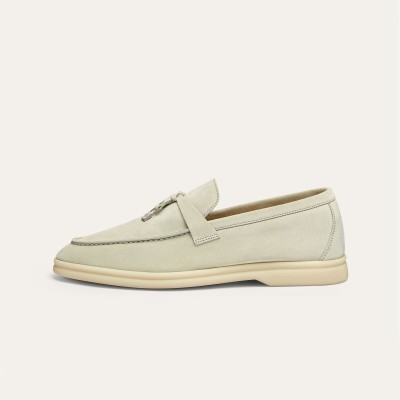 Loro Piana Summer Charms Walk Loafer FAE5444-60L0 Deep Ice Women's Comfort Flats