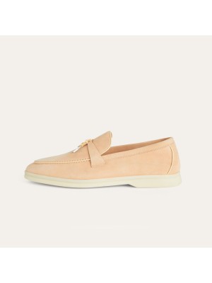 Loro Piana Damen-Sommer-Charm-Walk-Loafer FAL5899-30D3 | Luxuriöse und bequeme Lederschuhe für Frauen