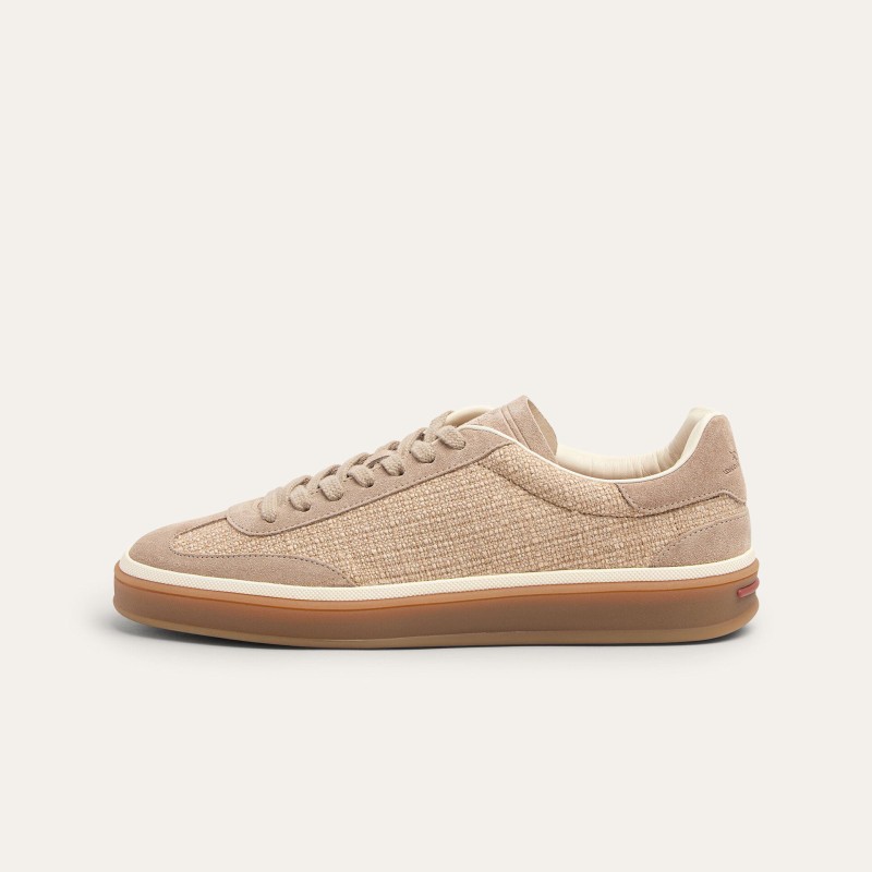 Loro Piana Tennis Walk Sneaker FAP8014-A0JY Beige Unisex Sneakers Loro Piana Tennis Walk Sneaker FAP8014-A0JY Beige Unisex Luxury Sneakers with Cash Silk Fabric