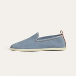 Loro Piana Venice Walk Loafer Men’s Shoes Brisk Blue Suede Slip-On