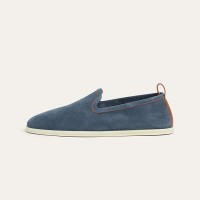 Loro Piana Venice Walk Loafer Men’s Shoes Navy Blue – Luxury Suede Slip-On FAN1318-W000