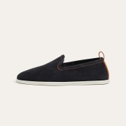 Loro Piana Venice Walk Loafer Men’s Shoes Black Figs – Luxury Suede Slip-On FAN1318-W1CQ