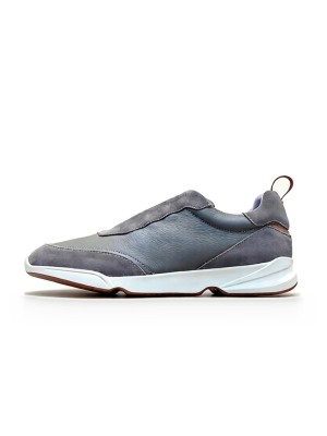 Loro Piana Modular Walk Sneaker FAL6187 Grey Taupe Leather & Suede – Luxury Low-Top Sneakers