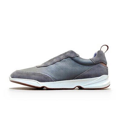 Loro Piana Modular Walk Sneaker FAL6187 Grey Taupe Leather & Suede – Luxury Low-Top Sneakers