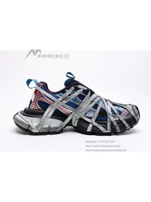 Balenciaga Runner Kith Four.Color 7.0 - Bold Multi-Color Blue Sneakers with Futuristic Design and Superior Comfort