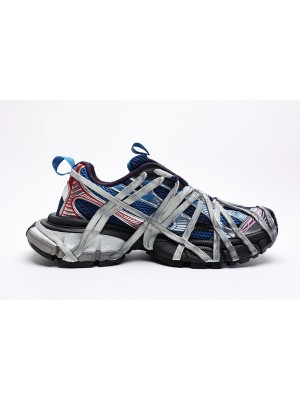 Balenciaga Runner Kith Four.Color 7.0 - Bold Multi-Color Blue Sneakers with Futuristic Design and Superior Comfort
