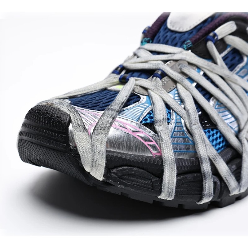 Balenciaga Runner Kith Four.Color 7.0 - Bold Multi-Color Blue Sneakers with Futuristic Design