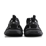 Balenciaga Runner Kith Four.Color 7.0 - All-Black Futuristic Sneakers with Strap Design