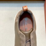 Loro Piana Modular Walk Sneaker FAL6187 in dark brown leather and suede with a chunky sculpted sole, single side view