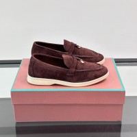 Loro Piana Summer Charms Walk Loafer FAL5899 Bordeaux Suede – Luxury Designer Loafers