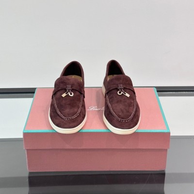 Loro Piana Summer Charms Walk Loafer FAL5899 Bordeaux Suede – Luxury Designer Loafers