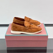 Loro Piana Summer Charms Walk Loafer FAL5899 Cognac Suede – Luxury Designer Loafers