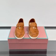 Loro Piana Summer Charms Walk Loafer FAL5899 Cognac Suede – Luxury Designer Loafers