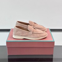 Loro Piana Summer Charms Walk Loafer FAL5899 Dusty Rose Suede – Luxury Designer Loafers