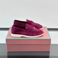 Loro Piana Summer Charms Walk Loafer FAL5899 Magenta Suede – Luxury Designer Loafers