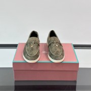 Loro Piana Summer Charms Walk Loafer FAL5899 Sage Green Suede – Luxury Designer Loafers