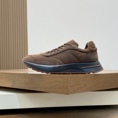 Loro Piana Week End Walk Sneaker FAP9780 Brown Suede & Storm System Microfibre – Luxury Low-Top Sneakers
