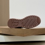 Loro Piana Week End Walk Sneaker FAP9780 in brown suede with Wind microfibre and Storm System, single side view