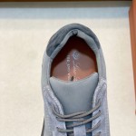 Loro Piana Week End Walk Sneaker FAP9780 in grey suede with Wind microfibre and Storm System, single side view
